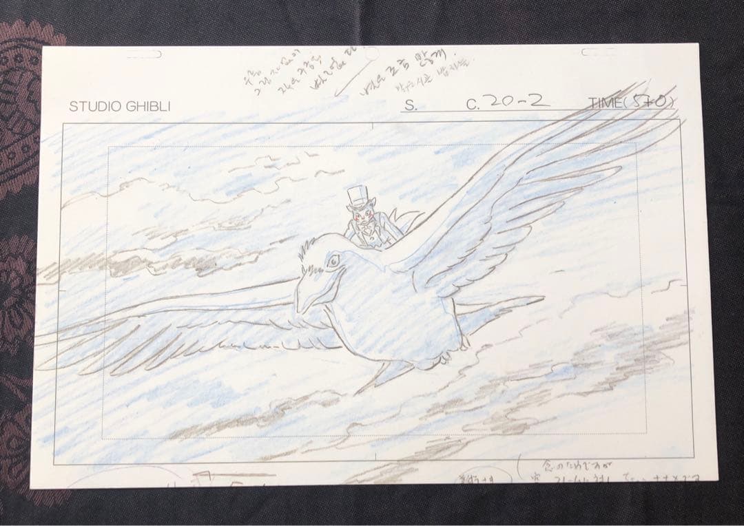 スタジオジブリ・レイアウト展 実寸レプリカ 原画 【猫の恩返し】2002