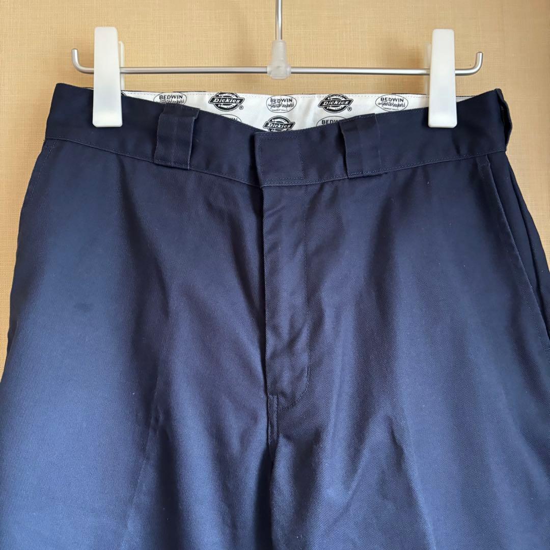 Dickies×BEDWIN ワークパンツ ダークネイビー系