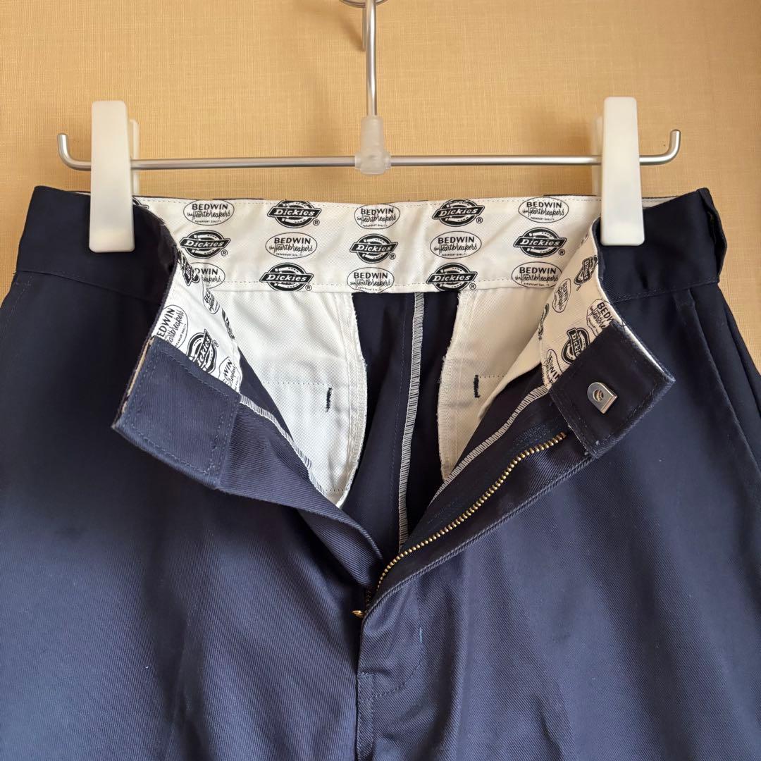 Dickies×BEDWIN ワークパンツ ダークネイビー系
