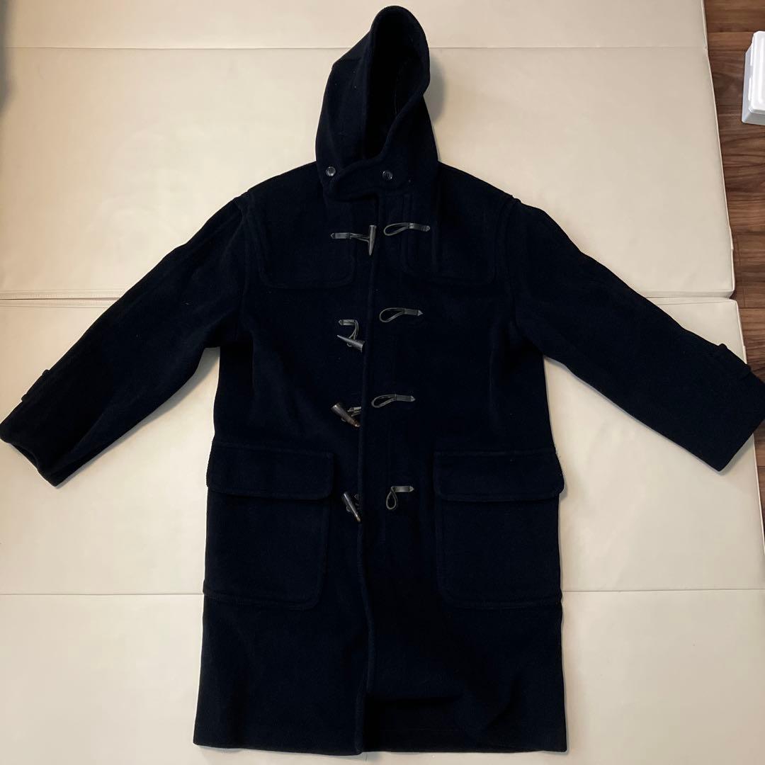 ネイビー フード付きダッフルコート