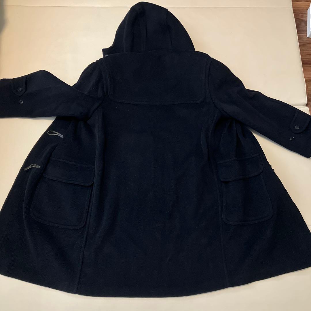 ネイビー フード付きダッフルコート