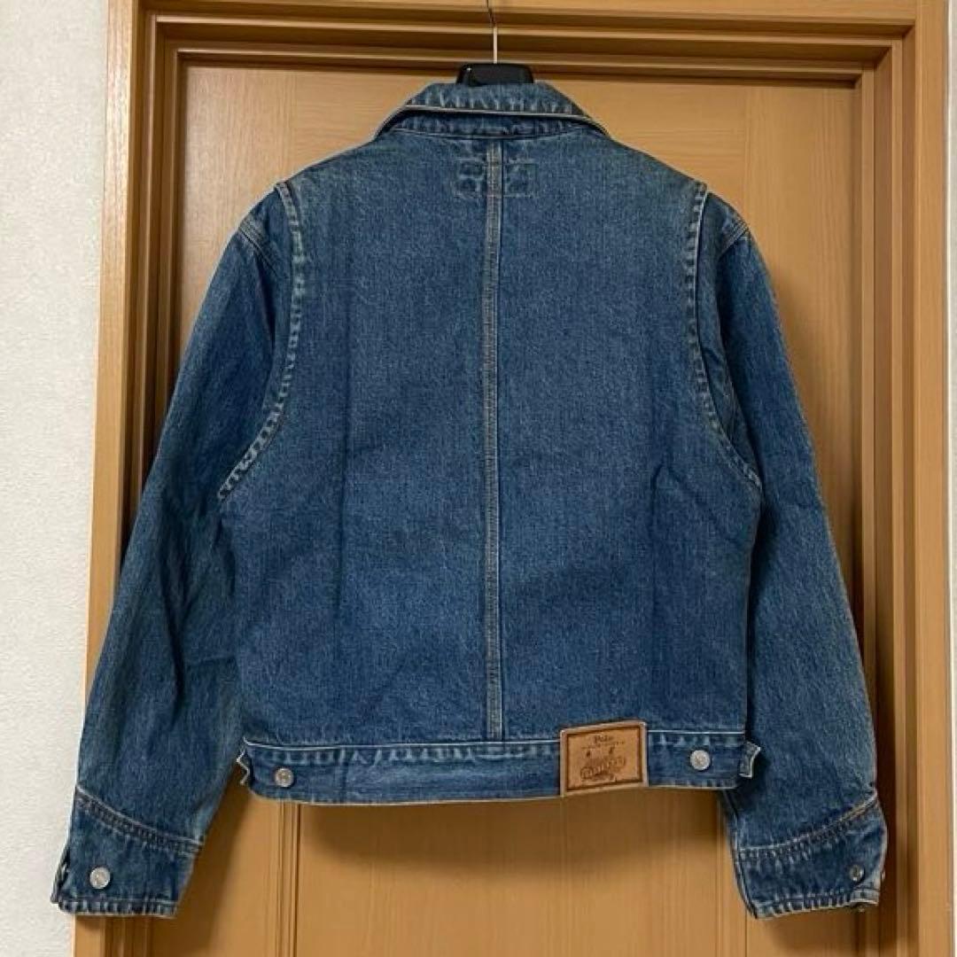 ポロ ラルフローレン ビンテージ 90s 白タグ デニム トラッカー ジャケット