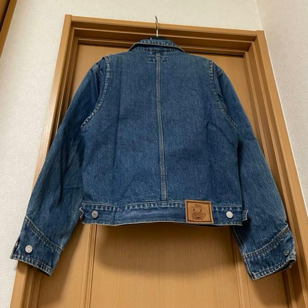 ポロ ラルフローレン ビンテージ 90s 白タグ デニム トラッカー ジャケット