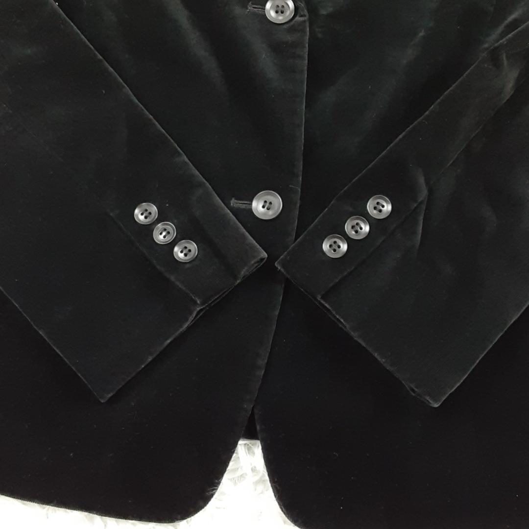 美品◎ブルックス ブラザーズ テーラードジャケット ブラック 黒 ベロア素材