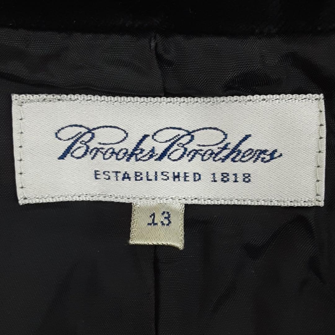 美品◎ブルックス ブラザーズ テーラードジャケット ブラック 黒 ベロア素材