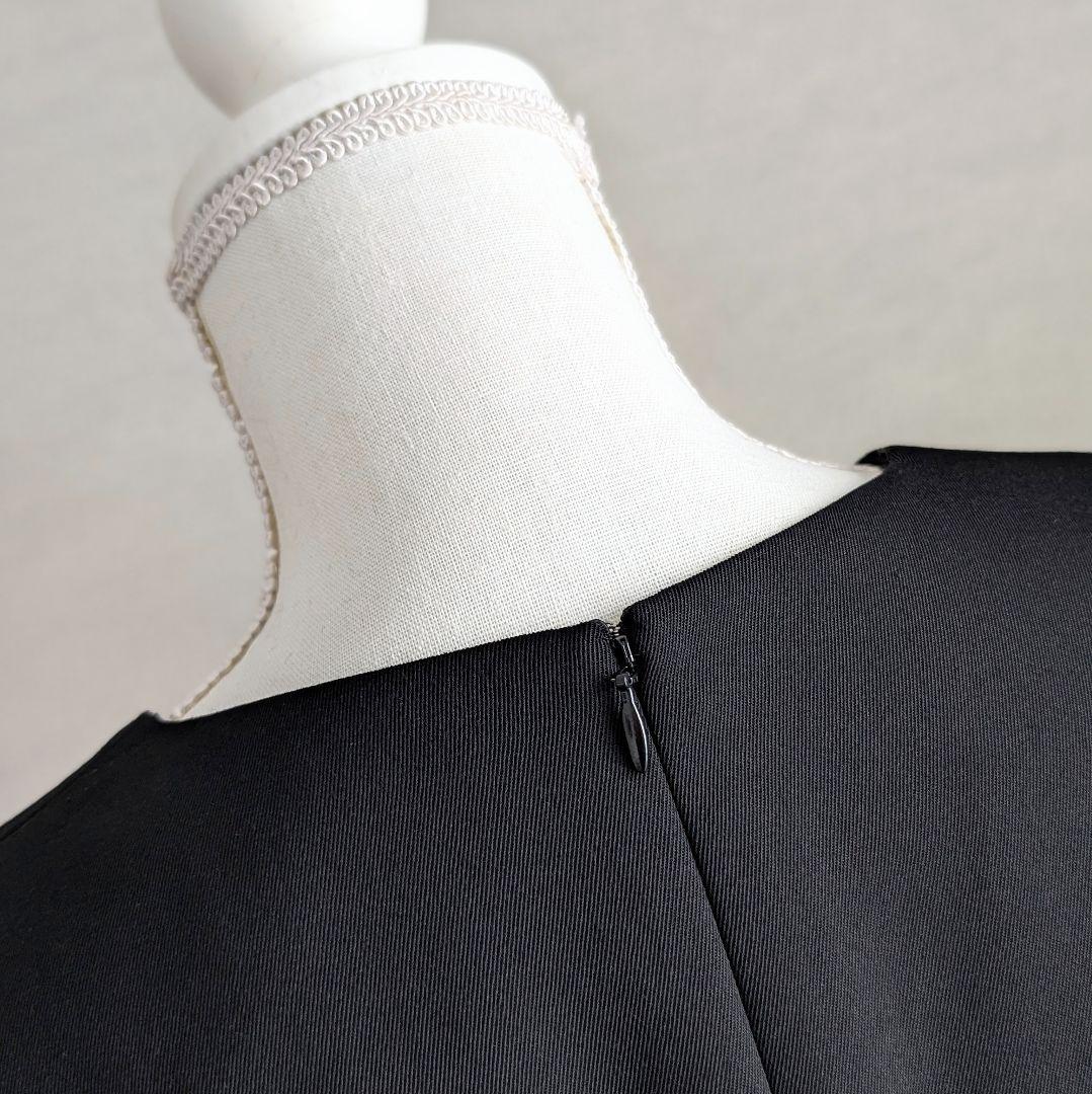 ADORE クリアツイルブラウス アドーア ブラック ノーカラージャケット