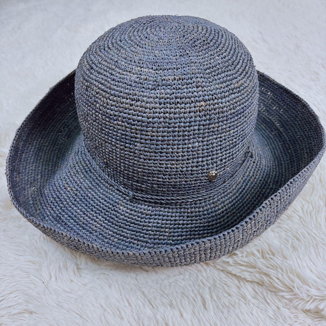 ☆美品☆ヘレンカミンスキー プロバンス 10 ハット 麦わら帽子 ブルー