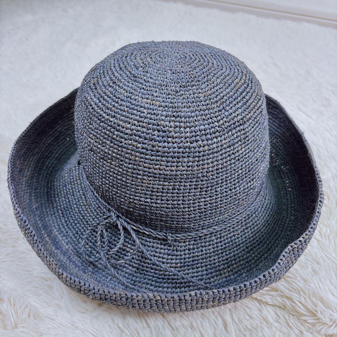 ☆美品☆ヘレンカミンスキー プロバンス 10 ハット 麦わら帽子 ブルー