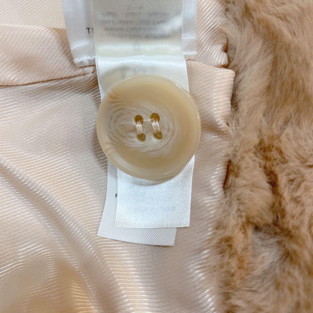 美品forte_forte 24SS フェイクファー ベスト ブルゾン