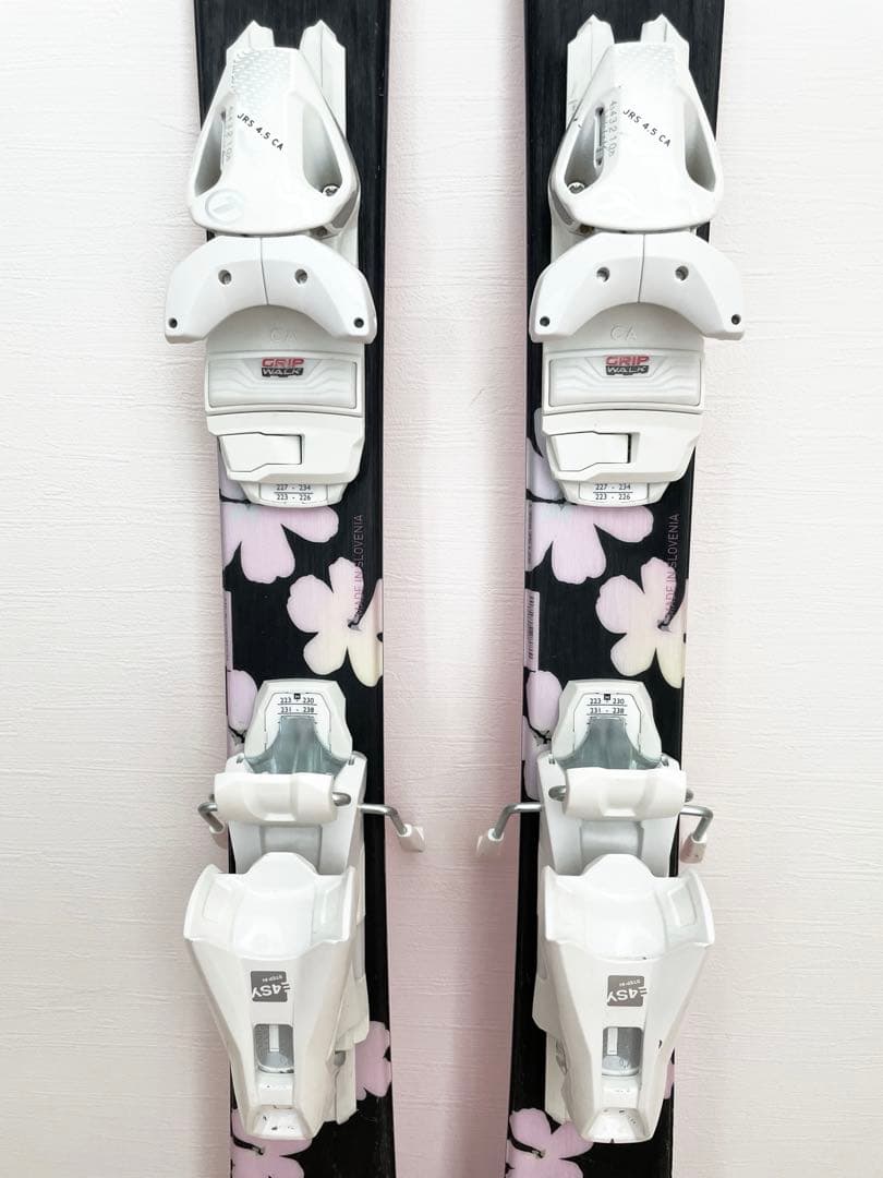 美品 STREULE シュトロイレ スキー板 ジュニア 花柄 フラワー 110