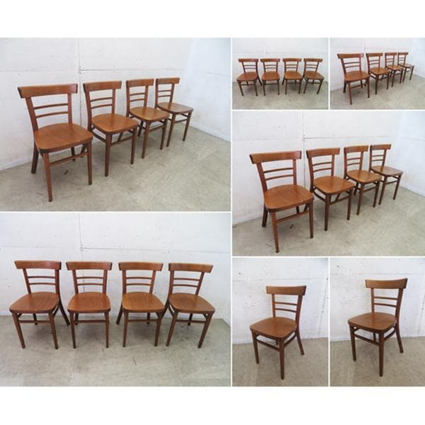 美品■TON社■チェコ■ダイニングチェア■4脚セット■クラシック■ベントウッド