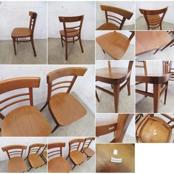 美品■TON社■チェコ■ダイニングチェア■4脚セット■クラシック■ベントウッド