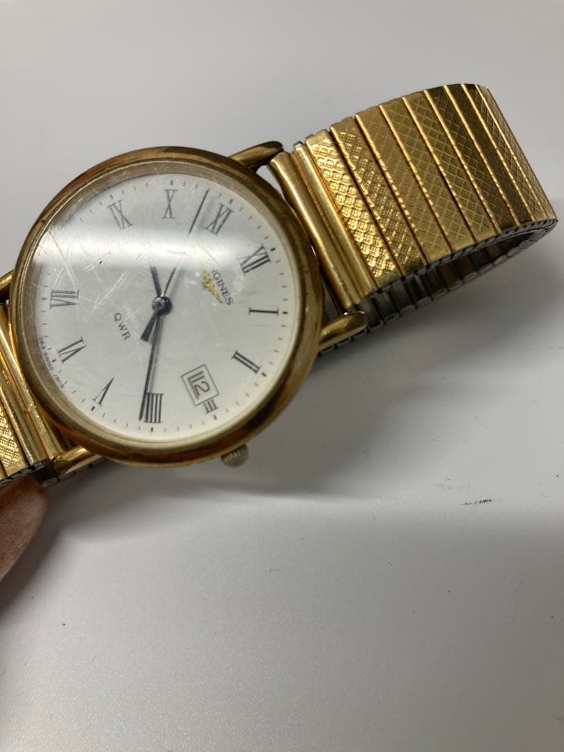 LONGINES QWR 腕時計 ゴールド　不動