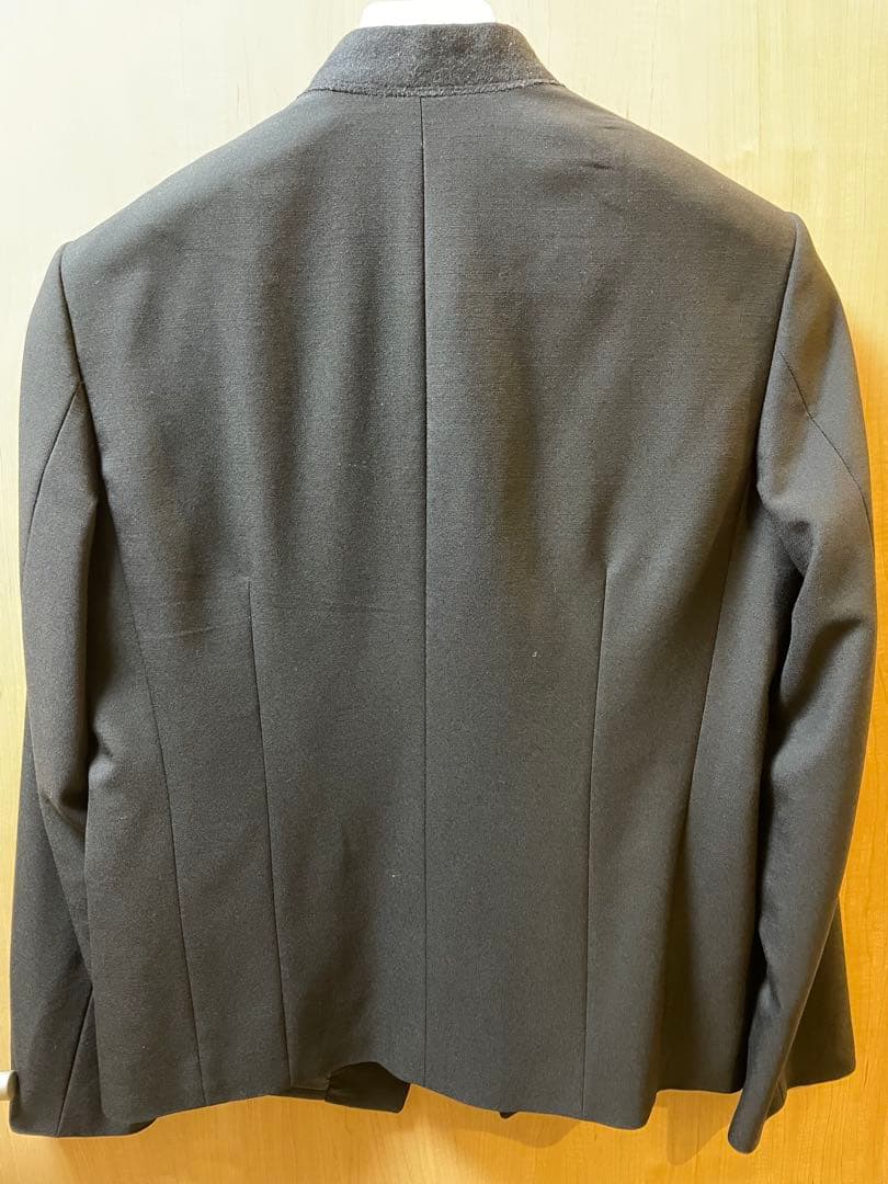 【みっつ】lad musician ノーカラージャケット　黒