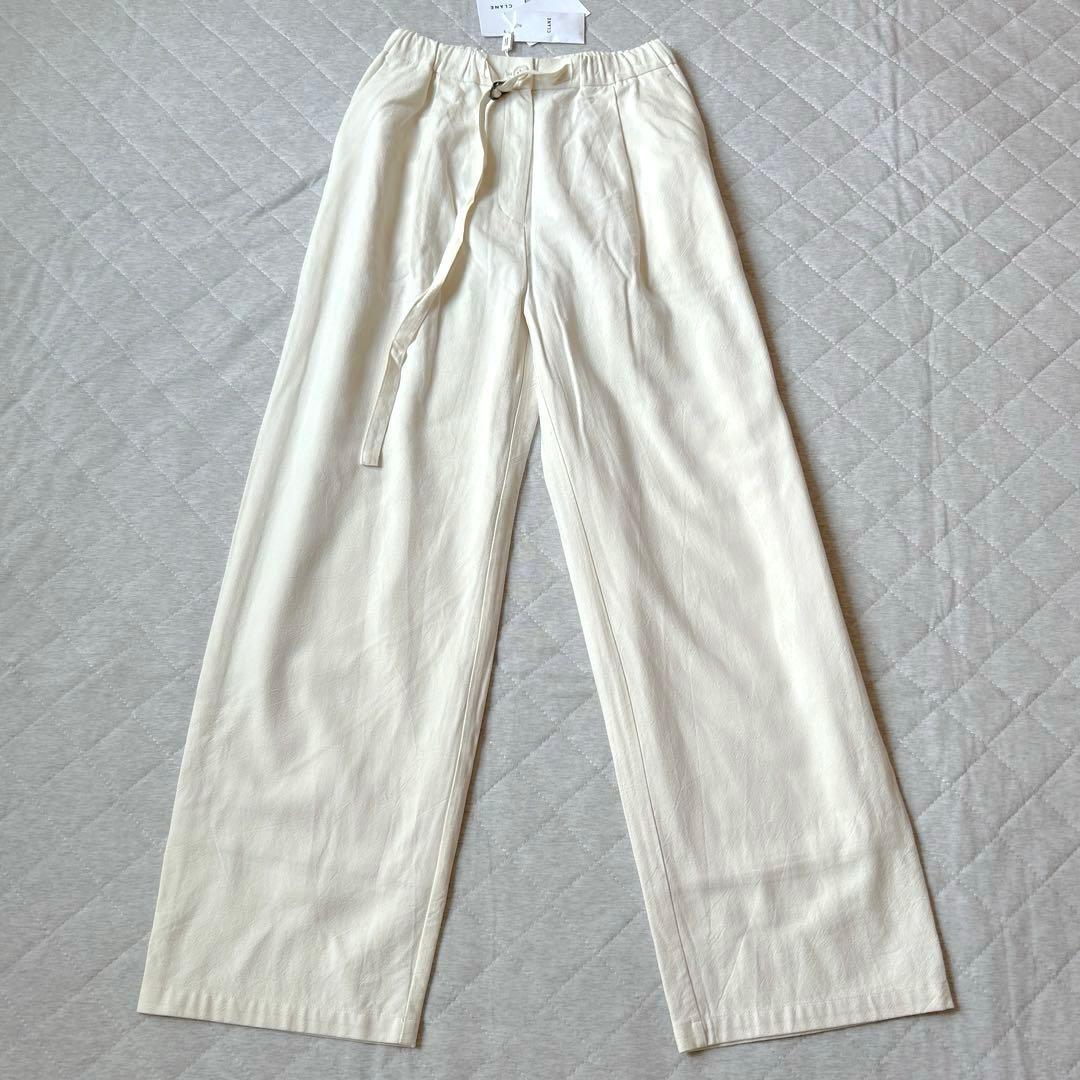 未使用タグ付き　CLANE クラネ　ベルテッドルーズストレートパンツ 1