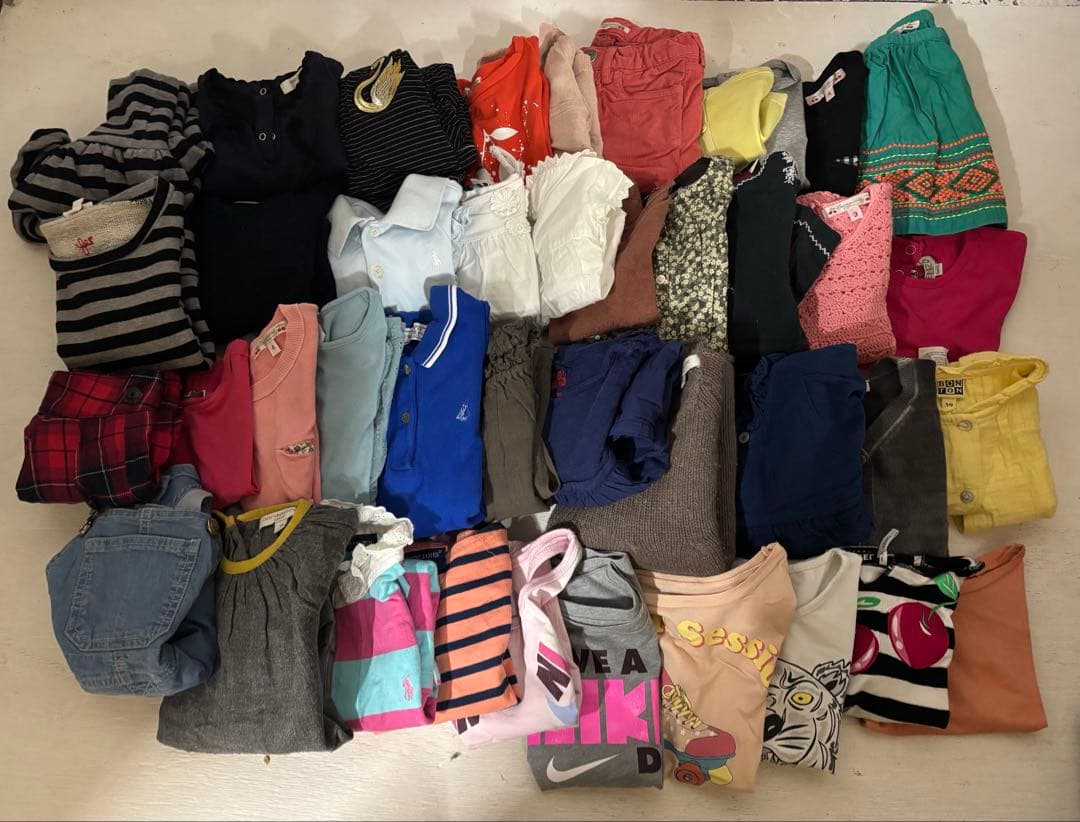 【４９枚まとめ売り】　Bonpoint 女の子用　子供服 80〜100サイズ