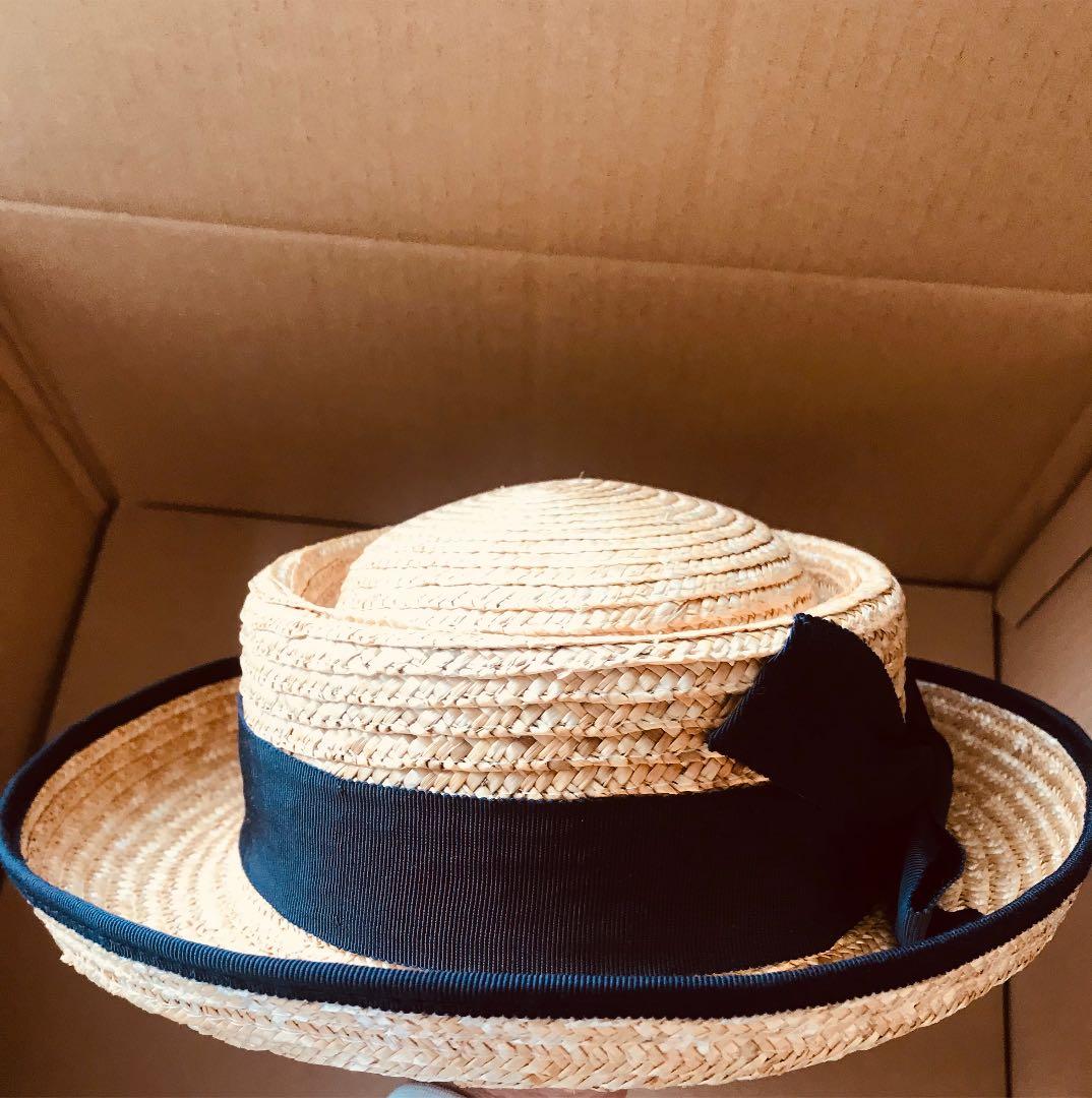 ナイジェルケーボン NIGLE CABOURN 麦わら帽子　新品　カンカン帽