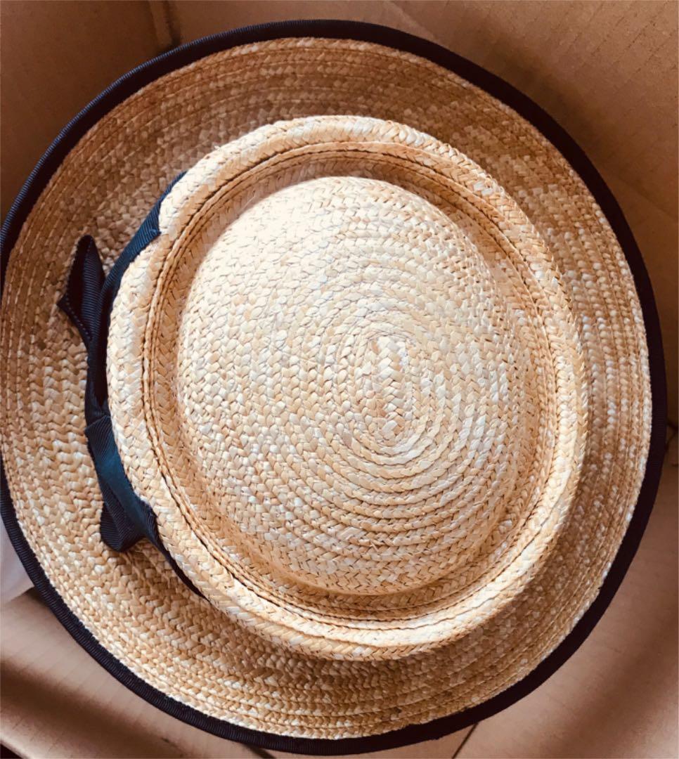 ナイジェルケーボン NIGLE CABOURN 麦わら帽子　新品　カンカン帽