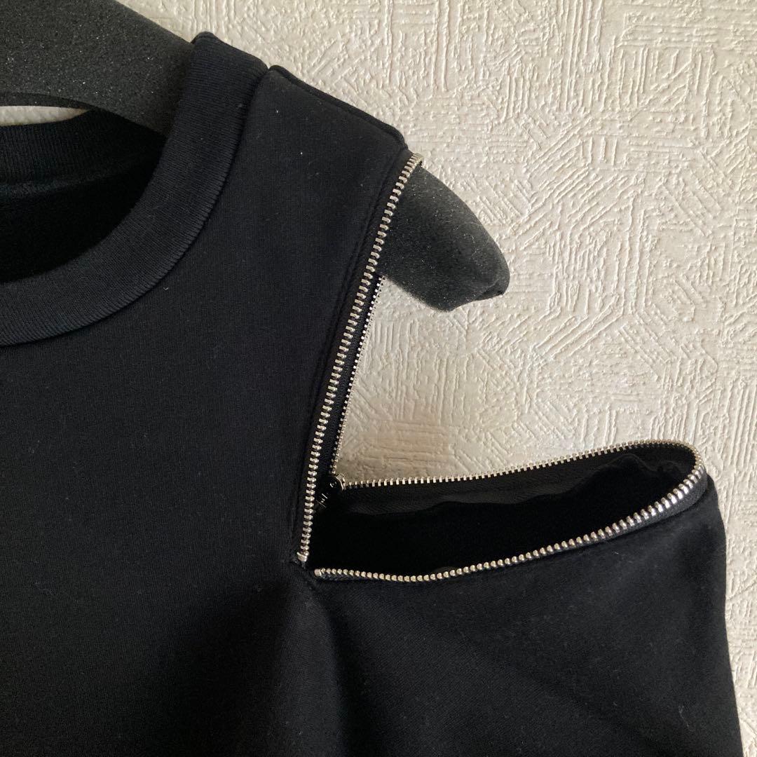 新品未使用メルトザレディジッパー付きオーバーサイズスウェット ブラックF冬限定