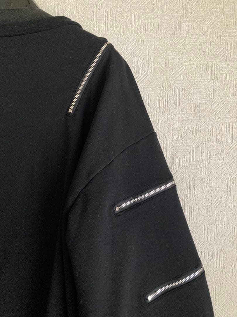 新品未使用メルトザレディジッパー付きオーバーサイズスウェット ブラックF冬限定