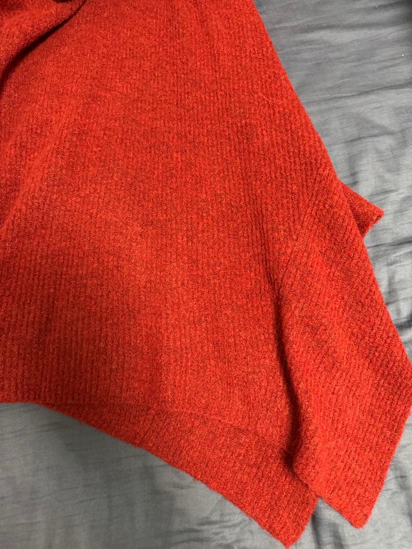 【値下げ】FRAY I.D オフショルアシメヘムニットワンピース