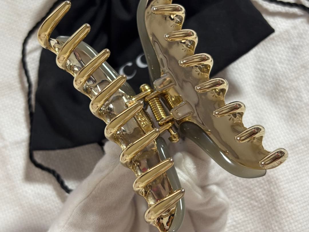 【極美品】Lサイズ acca クリップ　ヘアクリップ コラーナ　ラインストーン