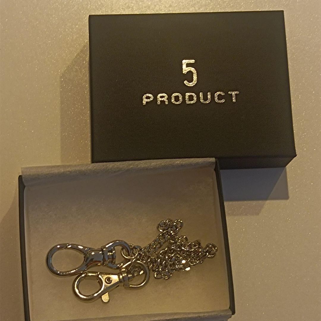 5 PRODUCT still by hand ウォレットチェーン シルバー