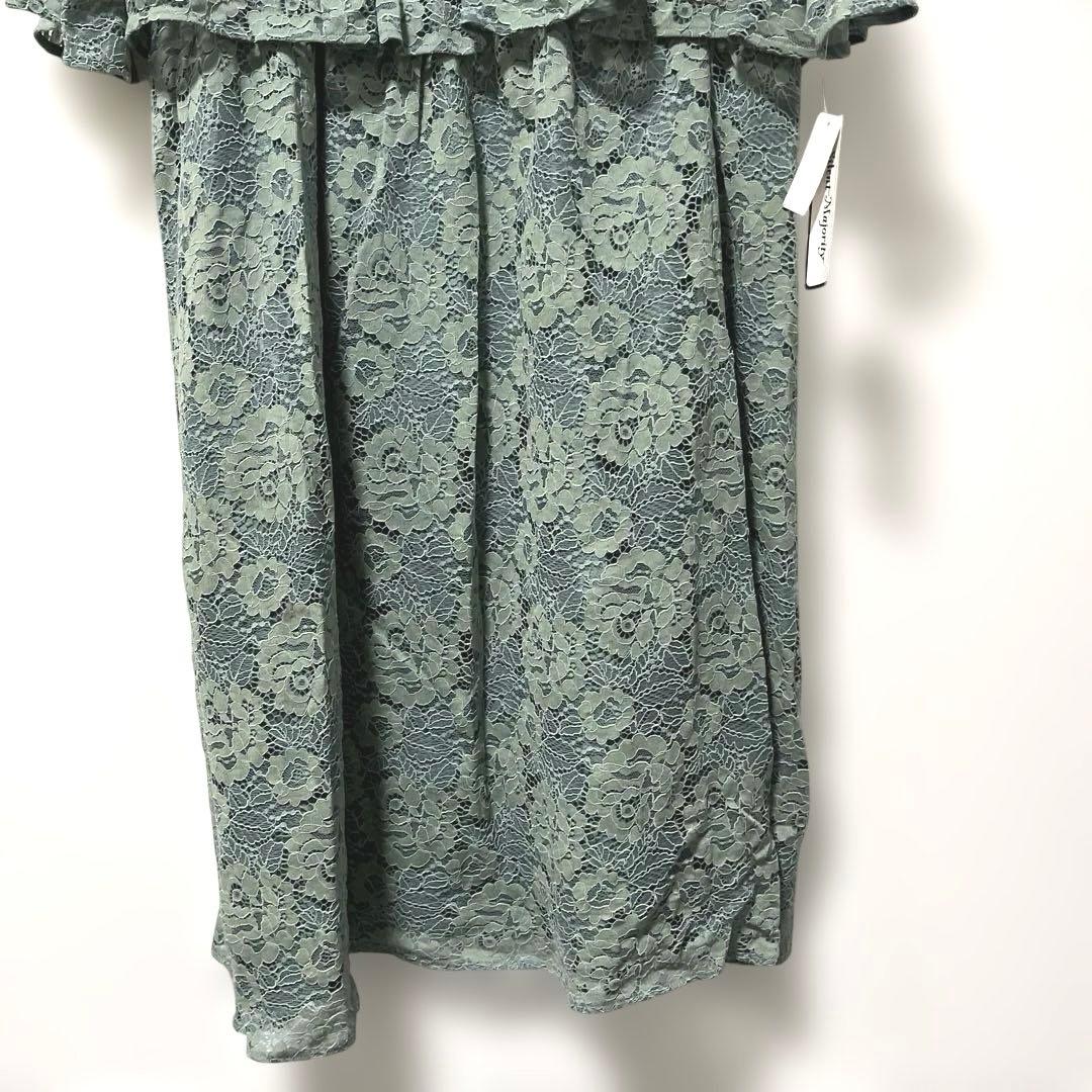 Silent Majority ドレス レース切替フレアワンピースドレス 6L