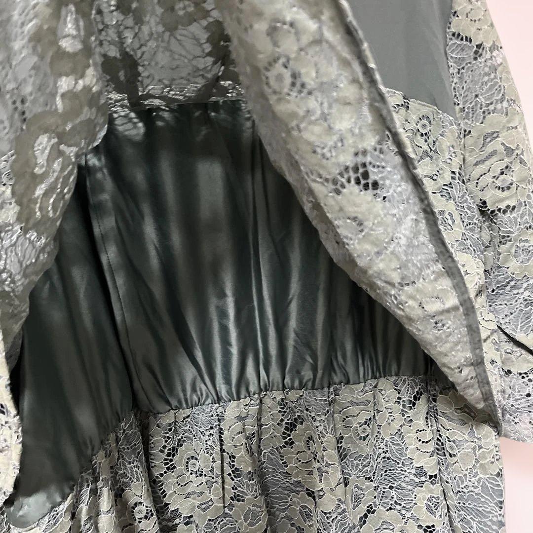 Silent Majority ドレス レース切替フレアワンピースドレス 6L