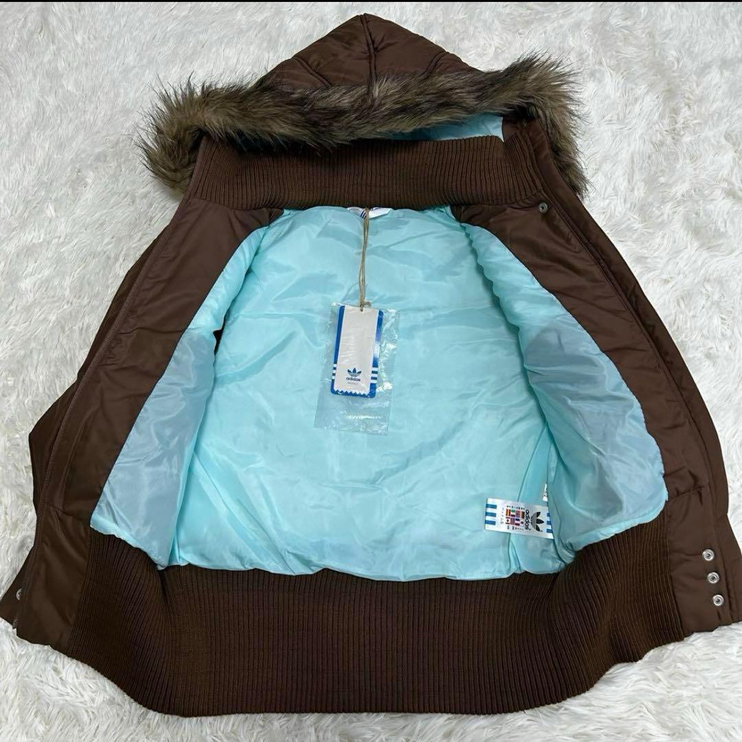 新品タグ付き adidas アディダス オリジナル　ファー付き ベスト　 L