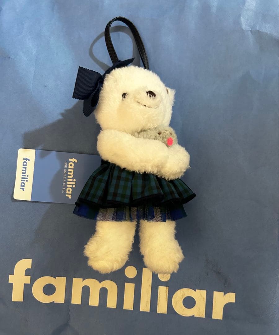ファミリア familiar × Bibiy. BEAR 青　マスコット