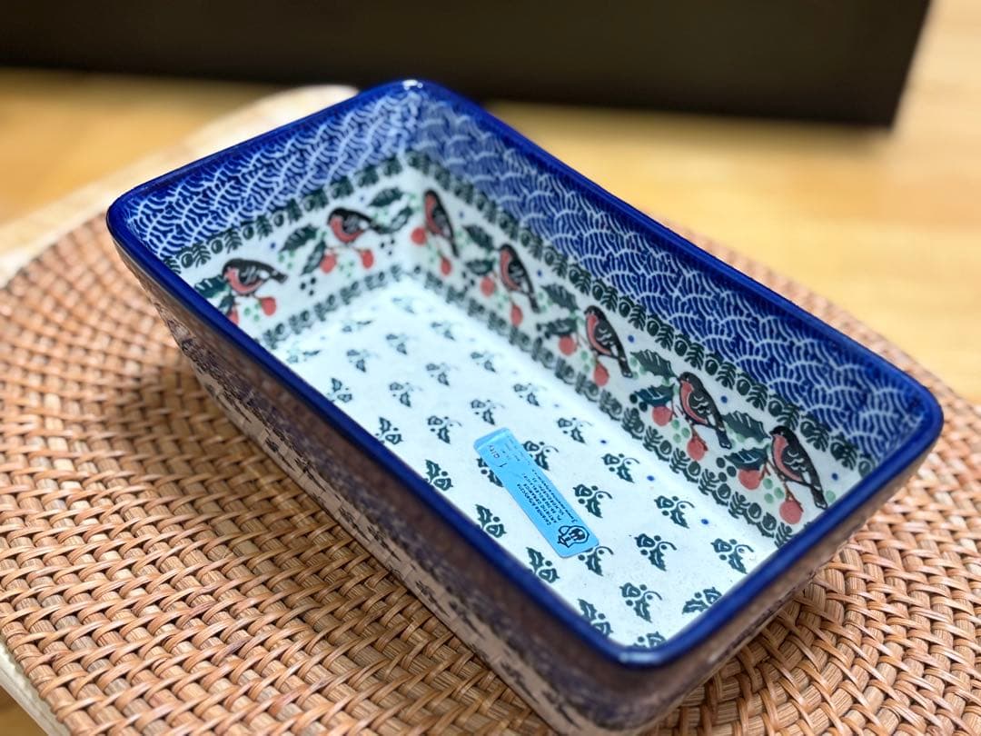 新品　ポーランド食器　ツェラミカ製　オーブンディッシュ大　ポーリッシュポタリー