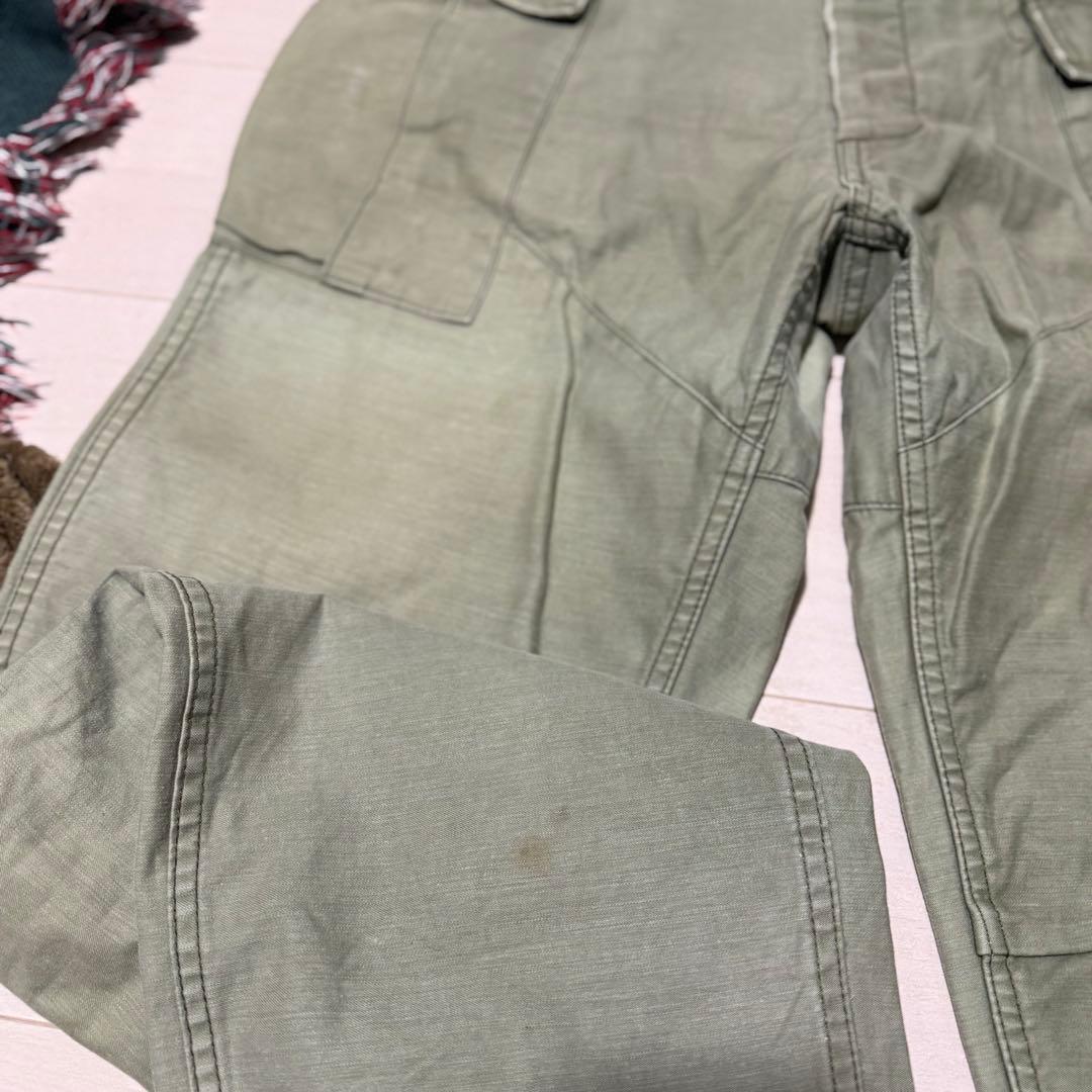 Winiche & Co. バックサテン モンキーパンツ L フェード