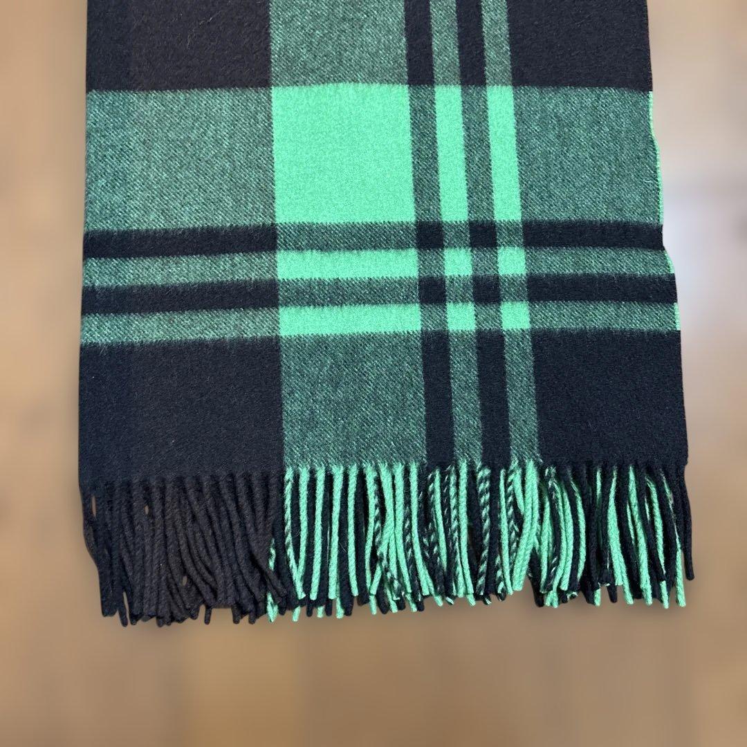 Joshua Ellis カシミヤ チェックマフラー