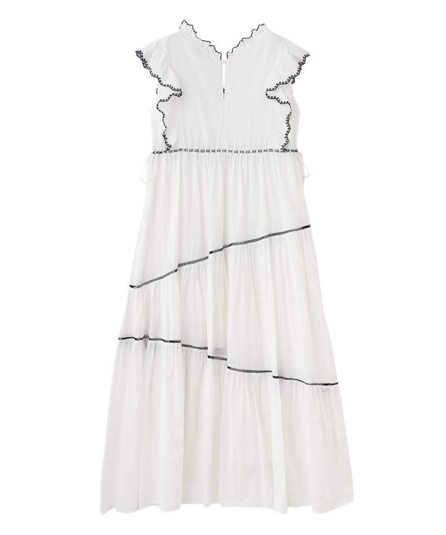 エンブロイダリーフリルティアードワンピース