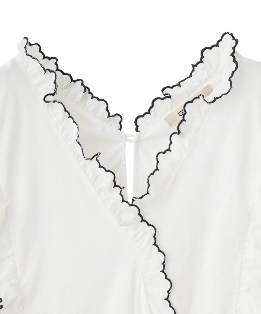 エンブロイダリーフリルティアードワンピース