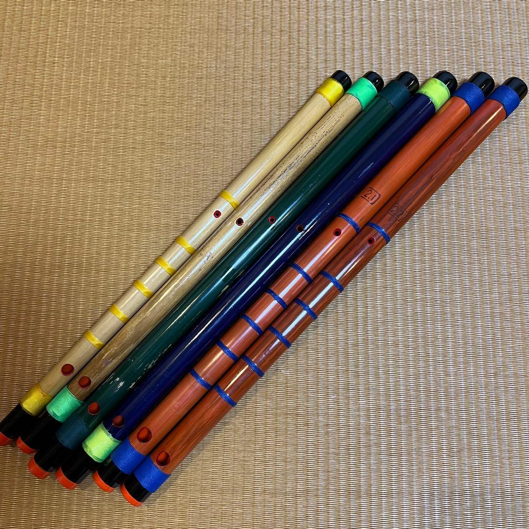 ※本日価格　天雅笛 各種6本まとめ売り（武田天雅作）篠笛 雅楽