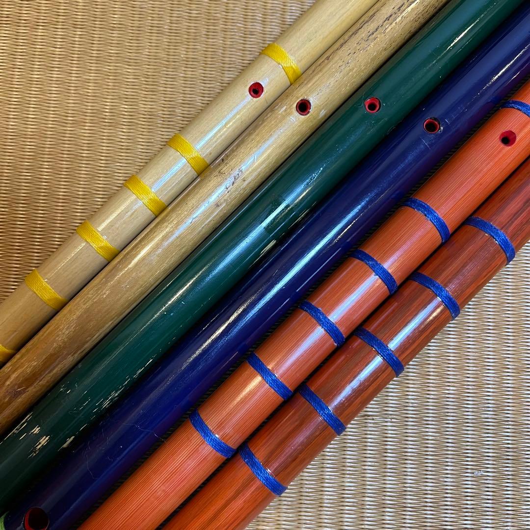 ※本日価格　天雅笛 各種6本まとめ売り（武田天雅作）篠笛 雅楽