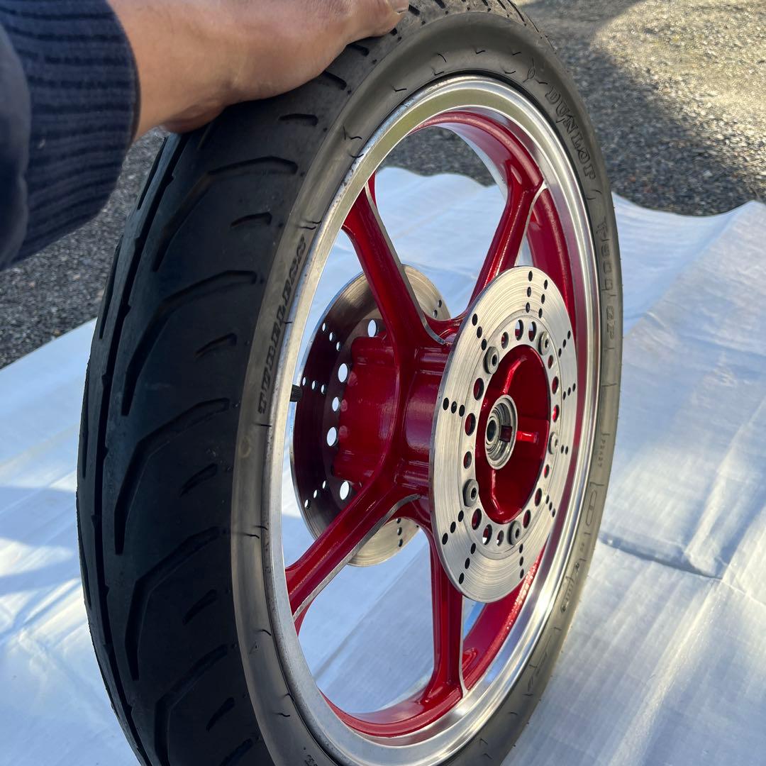 Kawasaki チューブレスタイヤホイール レッド