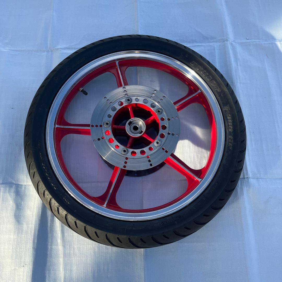 Kawasaki チューブレスタイヤホイール レッド