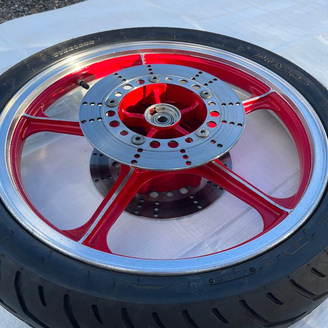 Kawasaki チューブレスタイヤホイール レッド