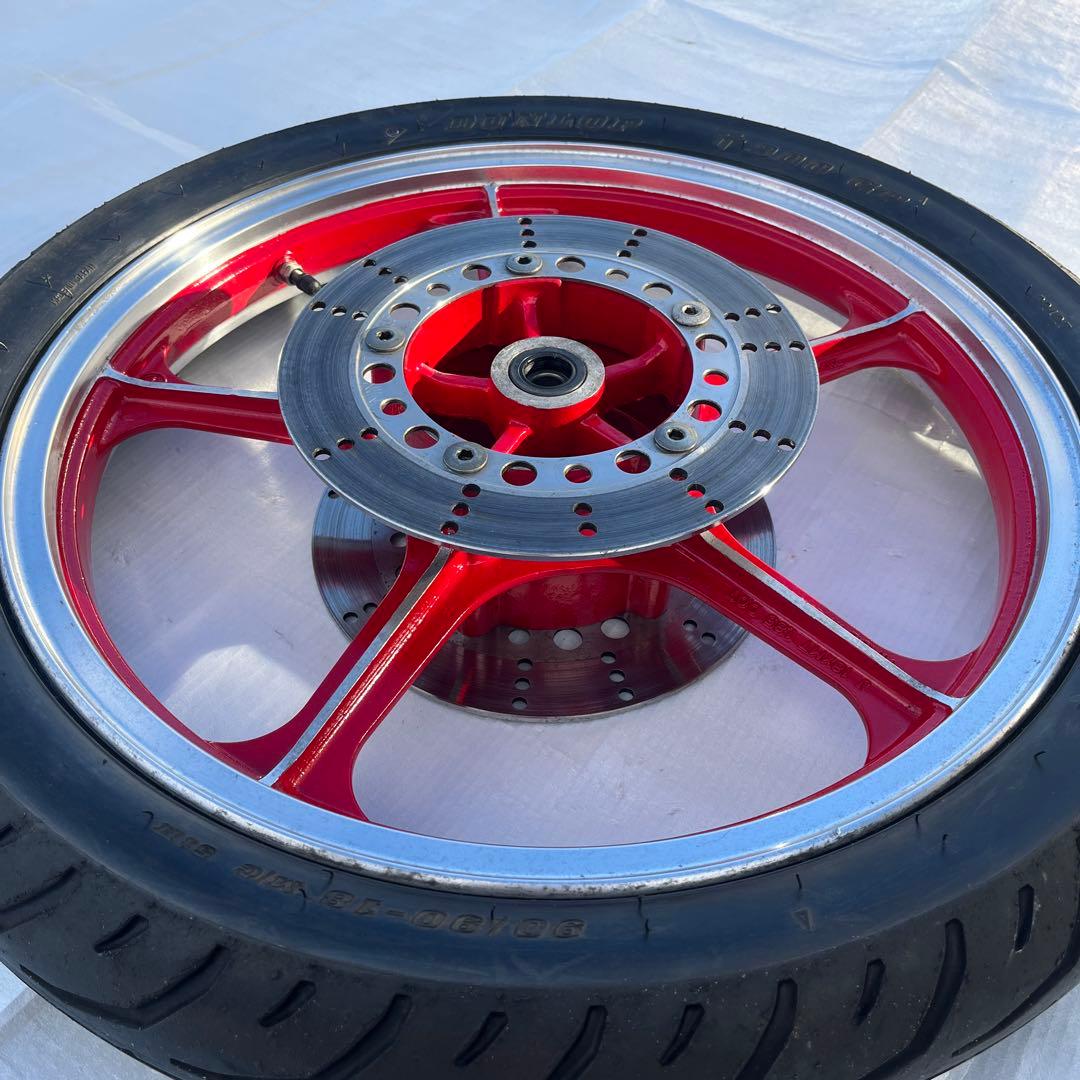 Kawasaki チューブレスタイヤホイール レッド