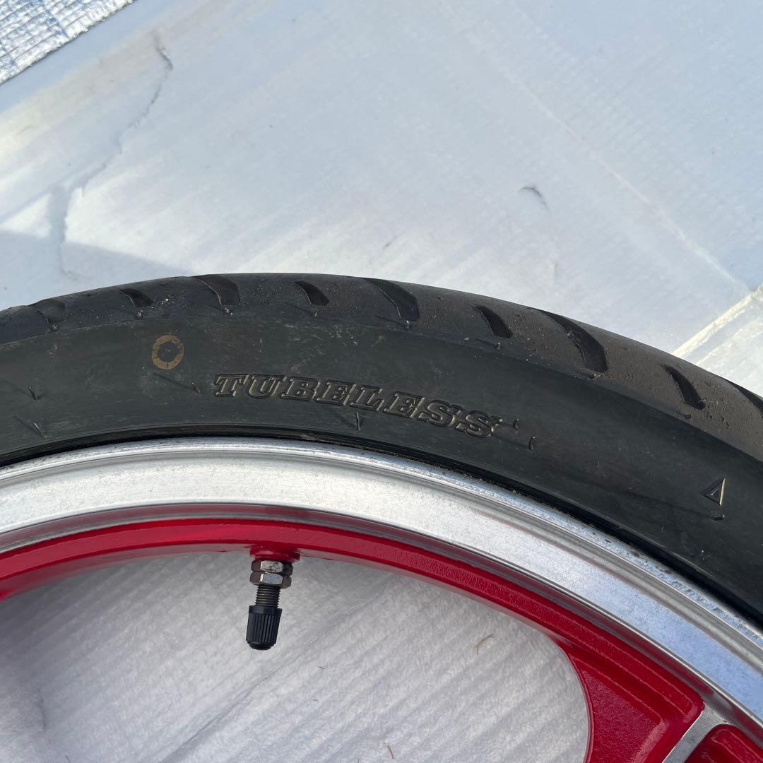 Kawasaki チューブレスタイヤホイール レッド