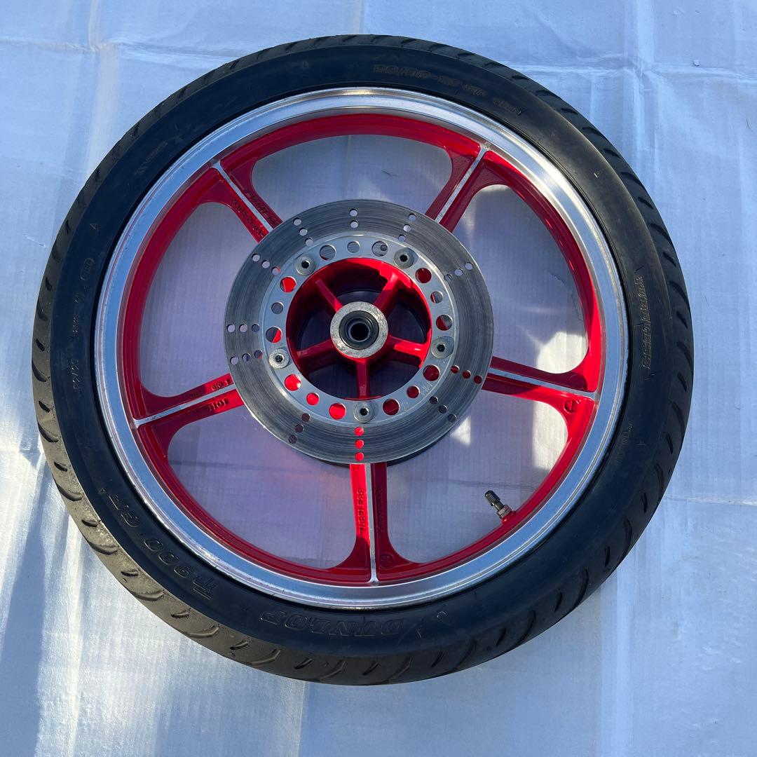 Kawasaki チューブレスタイヤホイール レッド