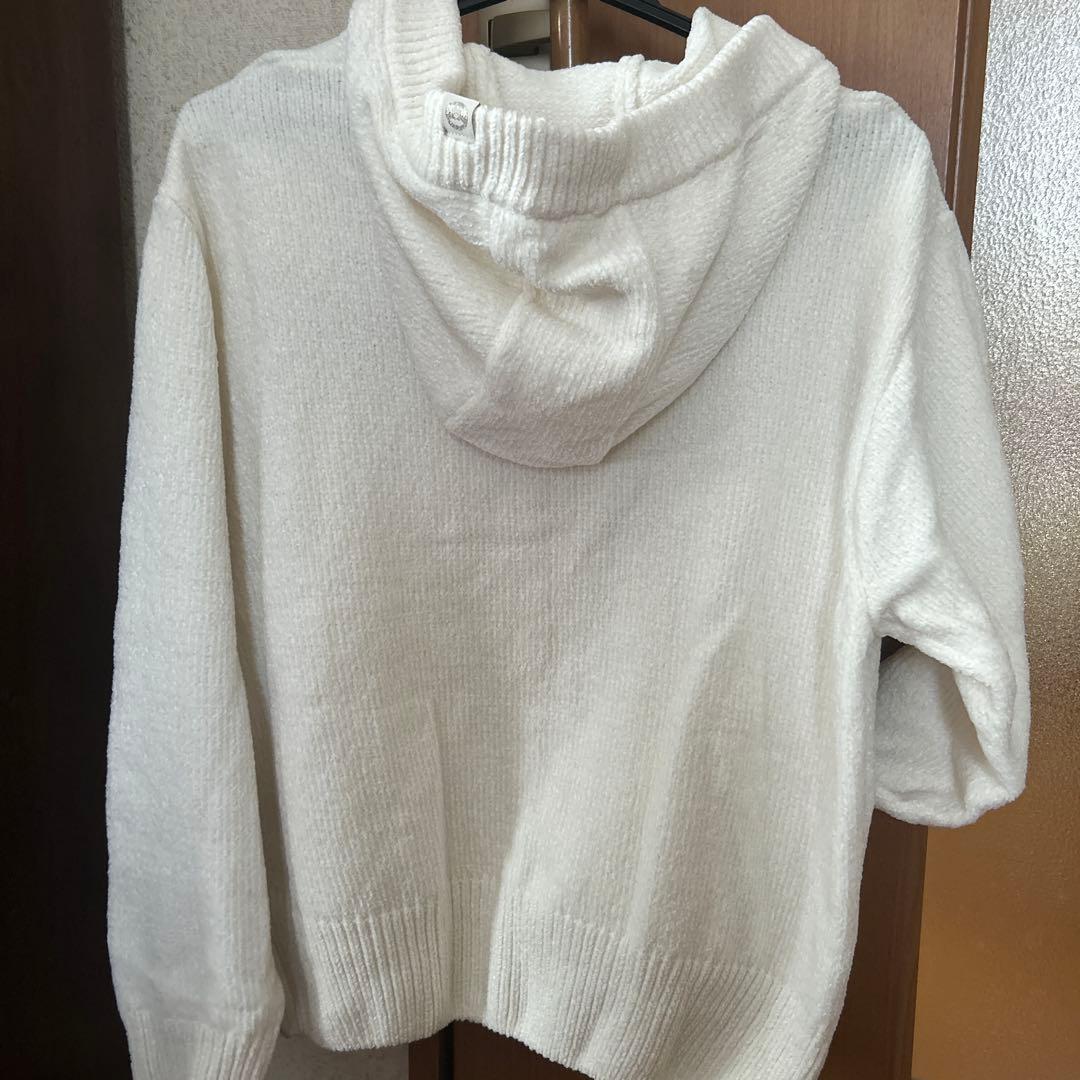 Aape 白フーディー(モール地)