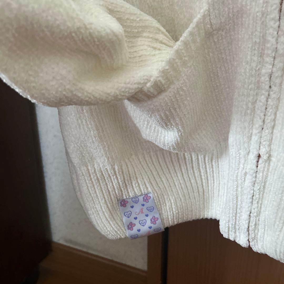 Aape 白フーディー(モール地)