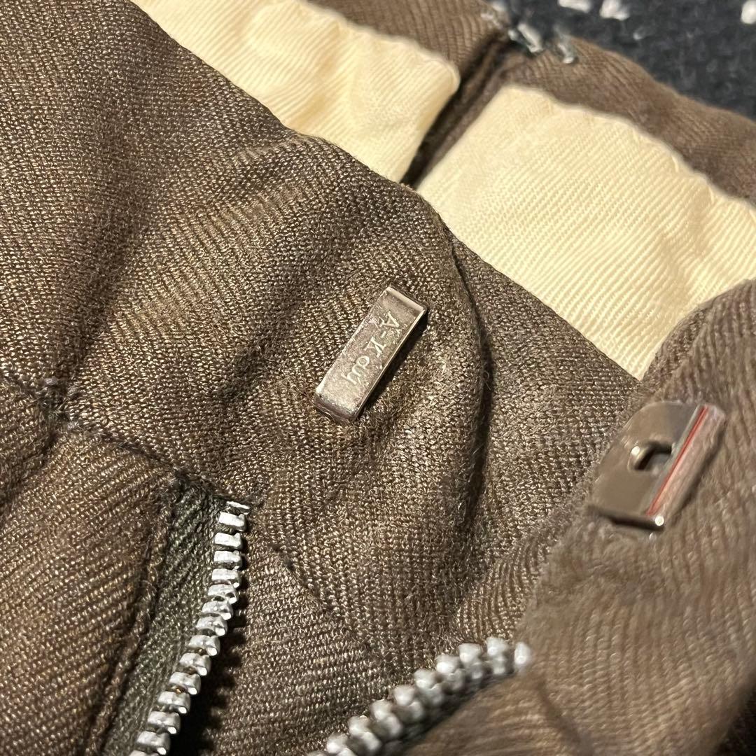 50s 60s レーヨン ギャバジン ドレープ スラックス 茶色 ヴィンテージ