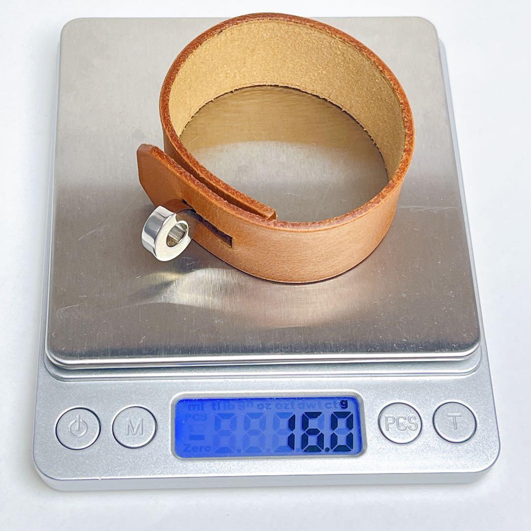 希少　エルメス　ケリー　レザー　バングル　四角R刻印　2014年　ブラウン