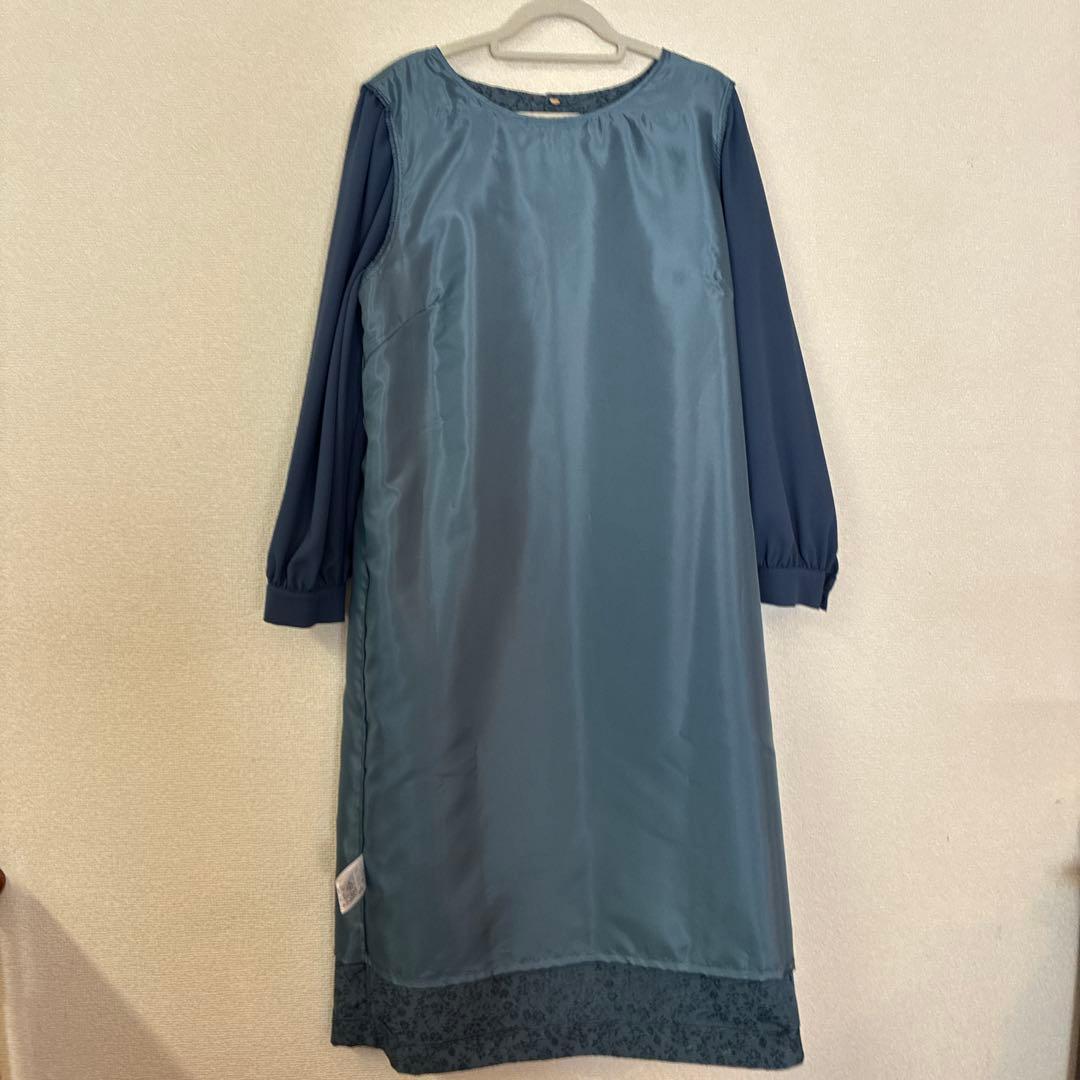 花柄長袖フォーマルワンピース 新品タグ付き