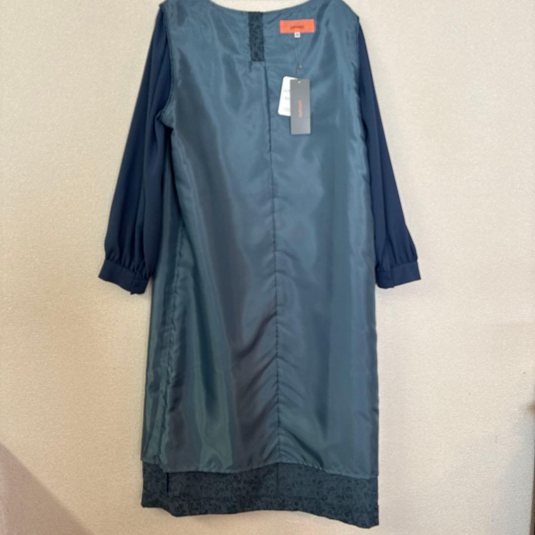 花柄長袖フォーマルワンピース 新品タグ付き